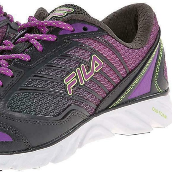 Fila Fresh 3 Women's Gray/Purple Athletic Shoe. - Picture 2 of 3